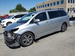 Toyota Sienna salvage cars for sale: 2017 Toyota Sienna SE