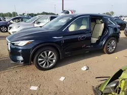 2020 Infiniti QX50 Pure en venta en Woodhaven, MI