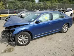 Salvage cars for sale at Waldorf, MD auction: 2016 Volkswagen Passat S