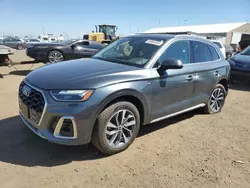 Salvage cars for sale at Brighton, CO auction: 2022 Audi Q5 Premium 45