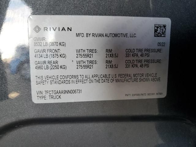 2022 Rivian R1T Adventure