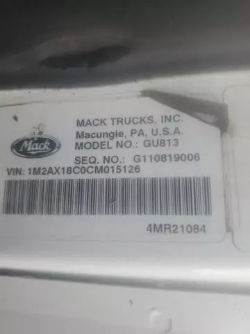 2012 Mack 800 GU800