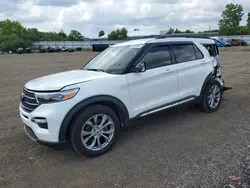 Salvage cars for sale at Columbia Station, OH auction: 2021 Ford Explorer XLT