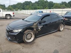 Salvage cars for sale at Assonet, MA auction: 2017 Honda Civic SI