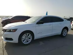 Salvage cars for sale at Grand Prairie, TX auction: 2016 Chevrolet Impala LS