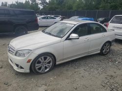 Mercedes-Benz salvage cars for sale: 2009 Mercedes-Benz C 300 4matic