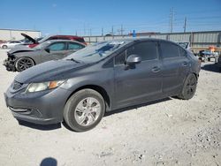 Salvage cars for sale at Haslet, TX auction: 2013 Honda Civic LX