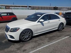 Salvage cars for sale at Van Nuys, CA auction: 2018 Mercedes-Benz S 450