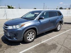 Salvage cars for sale at Van Nuys, CA auction: 2018 Toyota Highlander SE