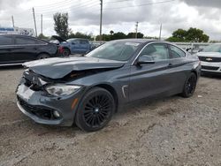 Salvage cars for sale at Miami, FL auction: 2015 BMW 435 XI