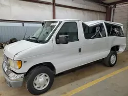 Salvage trucks for sale at Mocksville, NC auction: 2001 Ford Econoline E350 Super Duty Wagon