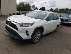 Salvage cars for sale at Woodburn, OR auction: 2021 Toyota Rav4 XLE Premium