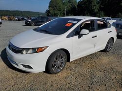 Salvage cars for sale at Concord, NC auction: 2012 Honda Civic LX