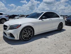 Salvage cars for sale at Arcadia, FL auction: 2019 Mercedes-Benz C300