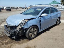 Salvage cars for sale at San Diego, CA auction: 2013 Hyundai Sonata Hybrid