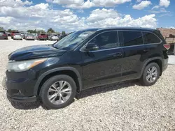 Salvage cars for sale at Casper, WY auction: 2015 Toyota Highlander XLE