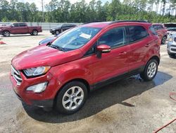 Vehiculos salvage en venta de Copart Harleyville, SC: 2018 Ford Ecosport SE