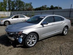 Chevrolet salvage cars for sale: 2018 Chevrolet Impala Premier