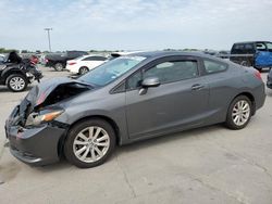 Salvage cars for sale at Wilmer, TX auction: 2012 Honda Civic EXL