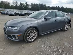 Salvage cars for sale at Finksburg, MD auction: 2019 Audi A4 Premium Plus