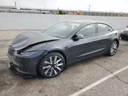 Salvage cars for sale at Van Nuys, CA auction: 2024 Tesla Model 3