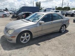 Salvage cars for sale at Miami, FL auction: 2005 Mercedes-Benz C 230K Sport Sedan