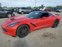 Salvage cars for sale at Indianapolis, IN auction: 2014 Chevrolet Corvette Stingray Z51 3LT