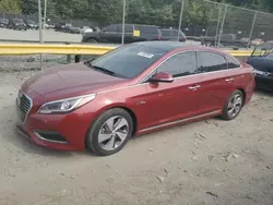 Salvage cars for sale at Waldorf, MD auction: 2017 Hyundai Sonata Hybrid