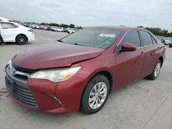 Salvage cars for sale at Grand Prairie, TX auction: 2017 Toyota Camry LE