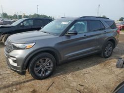 Salvage cars for sale at Woodhaven, MI auction: 2023 Ford Explorer XLT