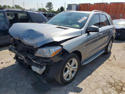 Vehiculos salvage en venta de Copart Bridgeton, MO: 2012 Mercedes-Benz ML 350 4matic