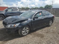 Salvage cars for sale at Homestead, FL auction: 2015 Honda Accord LX