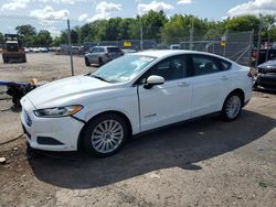 Salvage cars for sale at Chalfont, PA auction: 2014 Ford Fusion S Hybrid