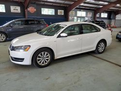 Salvage cars for sale at East Granby, CT auction: 2013 Volkswagen Passat S