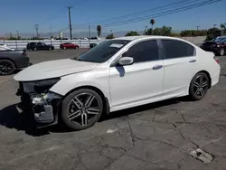 Salvage cars for sale at Colton, CA auction: 2017 Honda Accord Sport