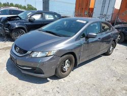 Salvage cars for sale from Copart Bridgeton, MO: 2015 Honda Civic LX