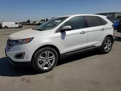 Salvage cars for sale at Bakersfield, CA auction: 2015 Ford Edge Titanium