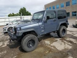 Salvage cars for sale at Littleton, CO auction: 2002 Jeep Wrangler / TJ Sport