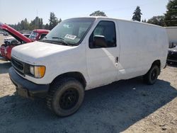 Salvage trucks for sale at Graham, WA auction: 2002 Ford Econoline E250 Van