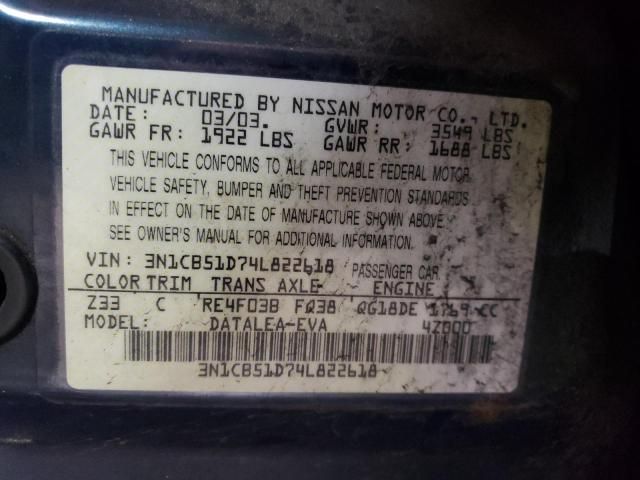 2004 Nissan Sentra 1.8