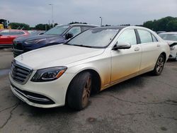 Salvage cars for sale at East Granby, CT auction: 2018 Mercedes-Benz S 450 4matic