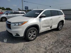 Salvage cars for sale at Hueytown, AL auction: 2014 Toyota Highlander XLE