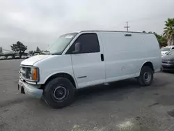 Salvage trucks for sale at San Martin, CA auction: 2001 Chevrolet Express G3500