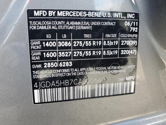 2012 Mercedes-Benz ML 350 4matic