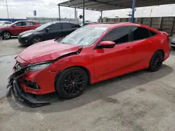 Salvage cars for sale at Anthony, TX auction: 2020 Honda Civic SI