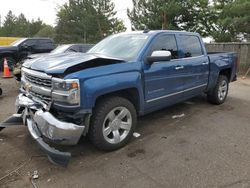 Camiones salvage sin ofertas aún a la venta en subasta: 2017 Chevrolet Silverado K1500 LTZ