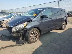 Salvage cars for sale at Moraine, OH auction: 2015 KIA Sedona EX