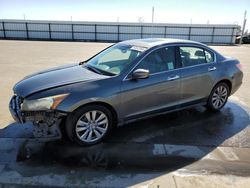 Salvage cars for sale at Fresno, CA auction: 2011 Honda Accord EXL