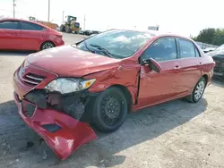 Salvage cars for sale at Oklahoma City, OK auction: 2013 Toyota Corolla Base