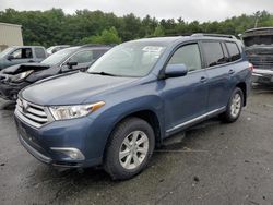 Salvage cars for sale at Exeter, RI auction: 2013 Toyota Highlander Base